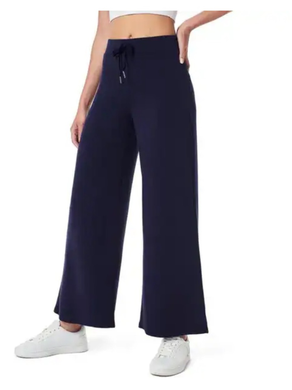 SPANX Essentials Wide Leg Crop Pants in Navy Women’s Size S/P